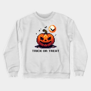 Night Pumpkin Pixel Crewneck Sweatshirt